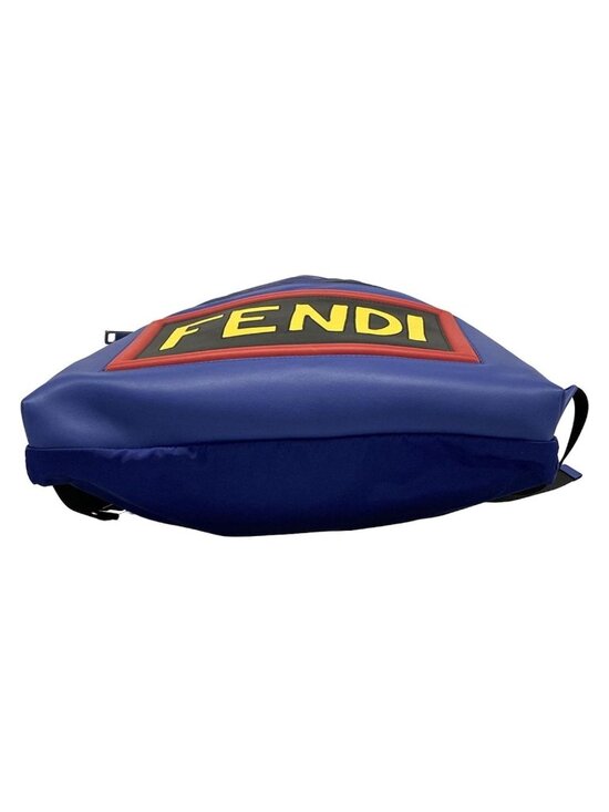 Fendi Backpack Vocabulary Blue Yellow Multi Leather main image 13